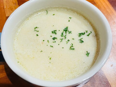 じゃがいもとベーコンのほっこりする豆乳スープ